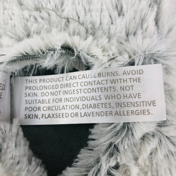Warmies Marshmallow Gray Microwavable Slippers Lavender-Scented Size OS 6-10 NWT - Picture 11 of 12